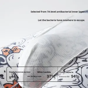 Caleçon Boxer Tricoté pour Homme en Soie Glacée, Taille Mi-Haute, Imprimé Chat Amusant en Maille, Antibactérien, Respirant, Séchage Rapide - Product Image 4