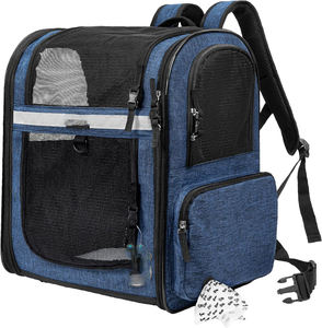 Free sample Cat Carrier Soft Sided with Wheels Folding Small Medium Dog <b>Pet</b> Carrier 24"x16.5"x16" Travel Collapsible - Product Image 1