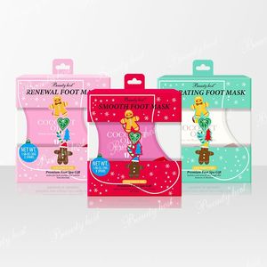 Korean Private Label Beauty Host Natural Coconut Exfoliating Foot Mask Milk Niacinamide Feet Care Deep <b>Moisturizing</b> Nourishing - Product Image 5