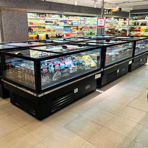 Refrigerador Comercial con Tapa de Vidrio Deslizante Superior, Congelador de Exhibición Tipo Isla - Product Image 1