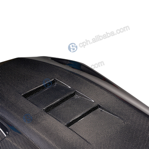 ฮู้ดคาร์บอนไฟเบอร์สีดำสำหรับ Mercedes Benz <span class=keywords><strong>Gla</strong></span> GLA45 X156 <span class=keywords><strong>AMG</strong></span> 2016 2018 - Product Image 3