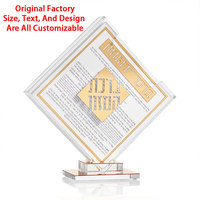 Support de cartes de prière juives personnalisé en acrylique pour table, cadeau Judaica OEM ODM, ensemble de Bencher classique hébreu 2.0 personnalisé avec diamants