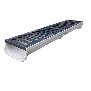 Systèmes de drainage en forme de U robustes, gouttière de drainage des eaux de pluie pour allée, canal de drainage en résine et béton pour les parkings - Product Image 4