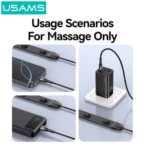 Usams sj759 100W sạc nhanh cáp dữ liệu chức năng tương thích Type-C điện thoại di động máy tính bảng 100W sạc nhanh cáp với Massager - Product Image 3