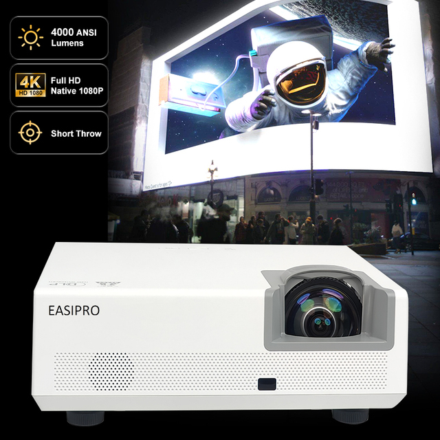 Dlp Projector 4k Full HD Native 1080 Laser Projector 4000 Lumens Outdoor Wedding Movie Dlp ultra Short Throw Projector 4K Laser