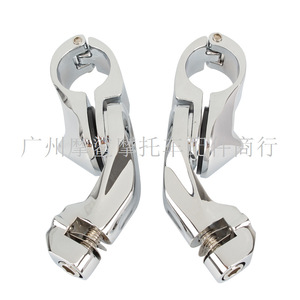 Moshark Motorcycle <b>Footrests</b> 1.25 Inch CNC Aluminum For Harley Modification Parts - Product Image 3