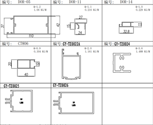 ชุดเครื่องเชื่อมอลูมิเนียมโพรไฟล์ประตู6000 6063อโนไดซ์สำหรับตกแต่งงานเชื่อมงานตกแต่ง - Product Image 2