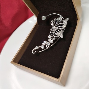 Clip d'<span class=keywords><strong>oreille</strong></span> papillon tendance, style féerique, avec strass, sans perçage, pour femmes et jeunes filles, bijoux <span class=keywords><strong>de</strong></span> fête - Product Image 5