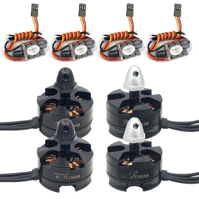 Wholesale BLHeli Firmware 12A ESC 1806 2400KV Brushless Motor Q250 Quadcopter Kit for Aircraft RC Drones....