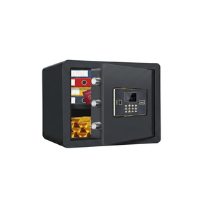 Portable High Quality Big Metal Safe <b>Box</b> Intelligent Password <b>Lock</b> for Office Home Use Duel Hotel Deposit Security Wall Safe <b>Box</b> - Product Image 3