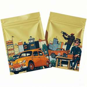 Sceau personnalisé à 3 côtés 3.5g sacs en mylar découpé par colorant impression par gravure impression personnalisée pour bonbons comestibles et emballage d'aliments pour animaux de compagnie - Product Image 3