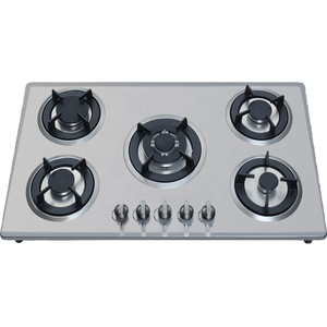 Piano Cottura da Esterno per Uso Domestico, Elettrico e a <span class=keywords><strong>Gas</strong></span>, 4 Fuochi, Piano in Vetro, Coperchio Bruciatore Smaltato, Accensione Automatica - Product Image 5