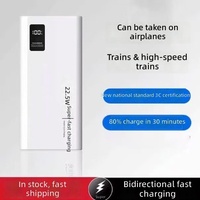 Batterie externe portable 225W à charge ultra-rapide, certifiée 3C, 20 000 mAh, batterie au lithium polymère ternaire haute capacité