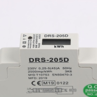 Medidor de energía de riel DIN monofásico aprobado por la marca Forlong MID de 2017
