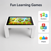 Table de jeu interactive tactile pour enfants avec écran LED étanche Android de 32, 43 et 55 pouces, réglable en hauteur, pour la maison et l'école, fabrication OEM