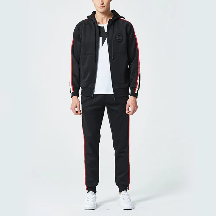 Top Show Custom Casual Tracksuit Zip Up Hoodie Set Street Style Men Sportswear Tracksuit