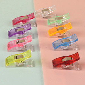 Clip de acrílico para cuaderno artesanal, clip de borde de retales, clip de papel de prueba de libro, clip de plástico para nota adhesiva para oficina escolar - Product Image 3