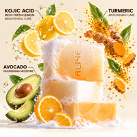 Savon Artisanal Éclaircissant Anti-Taches à l'Acide Kojique et à l'Extrait d'Agrumes, au Glutathion, pour un Teint Uniforme – Marque Privée OEM/ODM