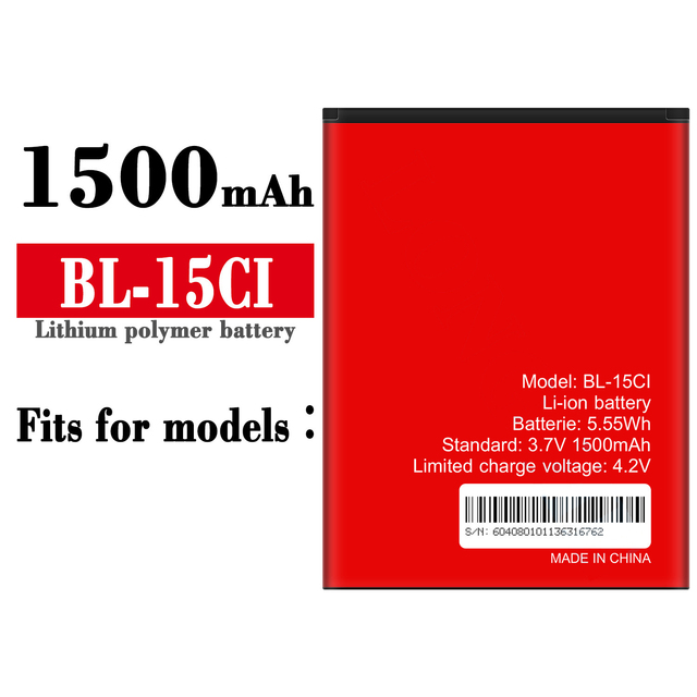 Wholesale Mobile Phone Battery OEM High Quality 1500mAh Cell Phone Replacement Batteries for Itel BL- 15CI Cell Phone Battery