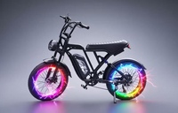Vélo de montagne électrique à pneus larges de 20 pouces, 750 W, avec moteur sans balais de 1500 W, batterie au lithium 48 V, freins à disque hydrauliques à 7 vitesses, aluminium