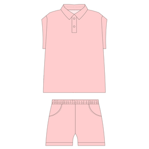 2025 New Style Casual <strong>Boys</strong> Clothing Sets Cotton Woven Short Sleeves Pants with Stand-<strong>Up</strong> Collar Solid ODM &amp; OEM Service Baby <strong>Boys</strong> - Product Image 5
