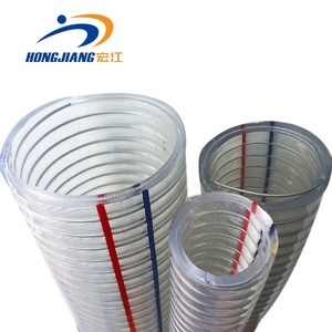 <span class=keywords><strong>Manguera</strong></span> de trueno de PVC Flexible, alambre de acero reforzado de grado alimenticio, 1/2 pulgadas, 2 pulgadas, 3 pulgadas y 4 pulgadas - Product Image 3
