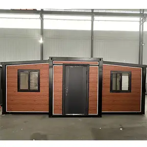 Maison en conteneur pliable préfabriquée mobile de 20 pieds Maison en conteneur plat extensible portable et pliable de 40 pieds