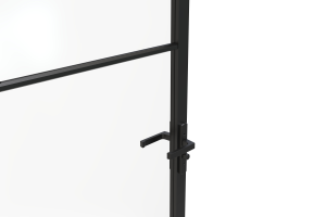 Conçu sur mesure simple porte de douche en verre carré moderne <span class=keywords><strong>noir</strong></span> <span class=keywords><strong>baignoire</strong></span> écran <span class=keywords><strong>coulissant</strong></span> ouvert style 6mm épaisseur aluminium hôtel utilisation - Product Image 6
