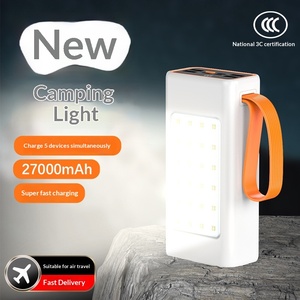 Batterie externe portable en promotion avec lumière LED et affichage numérique, 27000 mAh, charge rapide 66W, source d'alimentation d'urgence pour camping en extérieur - Product Image 4