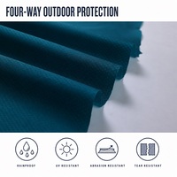 Tissu Oxford en nylon jacquard diamant 210D, imperméable, résistant aux déchirures, pour housses de meubles de patio et housses de barbecue
