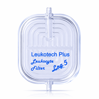 Filtre de réduction des leucocytes en ligne en PVC jetable pour sang total, stérilisé par EO, pour banque de sang