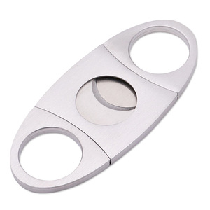Stainless Steel Cigar Cutter Double Blade Bar Shape Mini Portable Metal Cigar Accessory - Product Image 2