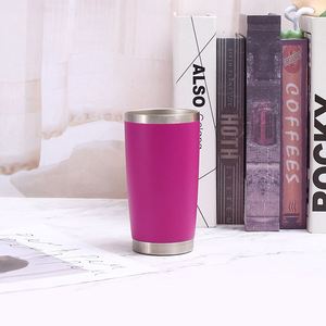 Silver Stainless <b>Cup</b> Mug 20Oz Insulated Double Wall Vacuum Powder Coated Matte Seamless Inner Wall Leak ASM25 - Product Image 5