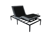 Cadre de lit moderne réglable avec fonction LED et massage, inclinaison tête et pieds, pour hôtel et usage domestique