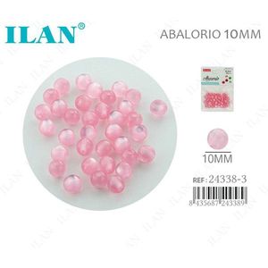 Perline rosa Ilan Abalorio da 10 mm per la creazione di gioielli - Product Image 1