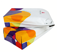 Sacs d'expédition personnalisés colorés avec soufflet inférieur, emballage étanche pour cadeaux et expéditions de détail