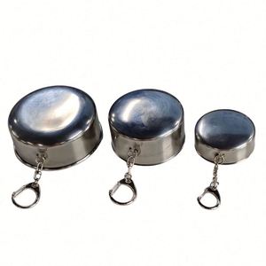 Custom <b>Personal</b> Metal Travel Metal Telescopic <b>Keychain</b> Cups Mug Travel Mug for Camping Collapsible Camping Cup Metal - Product Image 6