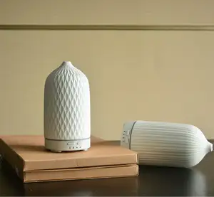 Luxus 160ml Fabrik Keramik ätherisches Öl Diffusor Indoor Elektro Ultraschall Luftbe feuchter Aroma Diffusor für zu Hause