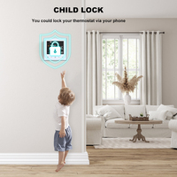 Termostato Inteligente WiFi Tuya para Fan Coil, Sistema Termostático OEM Personalizable, Controlador de Temperatura Ambiente para HVAC y Aire Acondicionado
