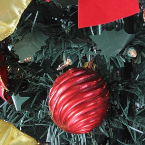 6' Pre-Lit <strong>Slim</strong> Pre-Decorated Poinsettia Pop-Up <strong>Trees</strong> Artificial Christmas Collapsible <strong>Tree</strong> - Product Image 2