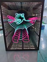 Miroir LED 3D Infinity pour Bureaux, Mariages, Maisons, Taxis, Voitures, Hôtels, Bars, Centres Commerciaux, Parcs, Entreprises, Hôpitaux, Publicité Personnalisable
