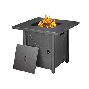 Giardino esterno acciaio a Gas fuoco pozzo quadrato da tavolo interno per riscaldarsi camino in ghisa per uso Patio - Product Image 1