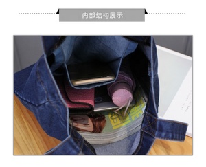 กระเป๋าผ้ายีนส์น้ำหนักเบา - Product Image 5