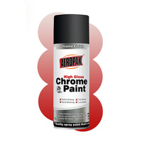 Aeropak Offre Spéciale 400ML Métal Effet Polonais Chrome Argent Peinture En Aérosol Miroir Chrome Peinture En Aérosol