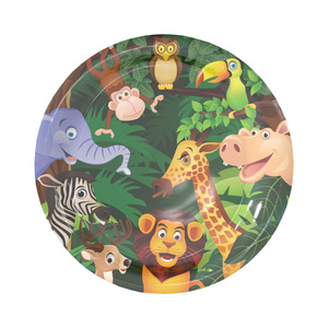 Assiettes en papier Sirène pour fête, 7 pouces, rondes, motif dessin animé, vaisselle pour fête d'anniversaire - Product Image 4