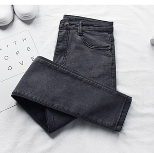 Nuovi <span class=keywords><strong>Jeans</strong></span> a <span class=keywords><strong>Vita</strong></span> Alta da <span class=keywords><strong>Donna</strong></span> per Primavera e Autunno, <span class=keywords><strong>Pantaloni</strong></span> <span class=keywords><strong>in</strong></span> Denim Elasticizzato a Gamba Stretta - Product Image 6