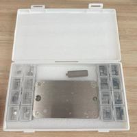 Métal 24 en titane et acier inoxydable, usiné CNC, sablé, poli, coupé et plié, pour phrase de seed crypto (clé de cryptomonnaie)