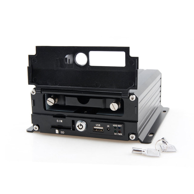 8 Channel Mobile DVR NVR System 1080P Bus Video Recorder with SSD LCD Screen Analog IP & 4G WIFI GPS