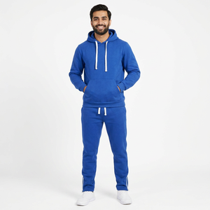 Conjunto de Sudadera con Capucha y Pantalones Deportivos para Hombre, 100% Algodón, Felpa, Chándales con Estampado Personalizado, Conjunto de Sudadera con Capucha y Pantalones Deportivos para Hombre, 100% Algodón - Product Image 1