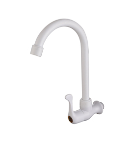 Màu trắng duy nhất xử lý bếp xoắn vòi nhựa abs - Product Image 4